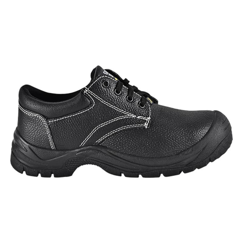 Safety Jogger - Chaussures de sécurité basses en cuir avec embout et semelles en acier SAFETYRUN noir S1P (8 pairs) - 35 - Noir