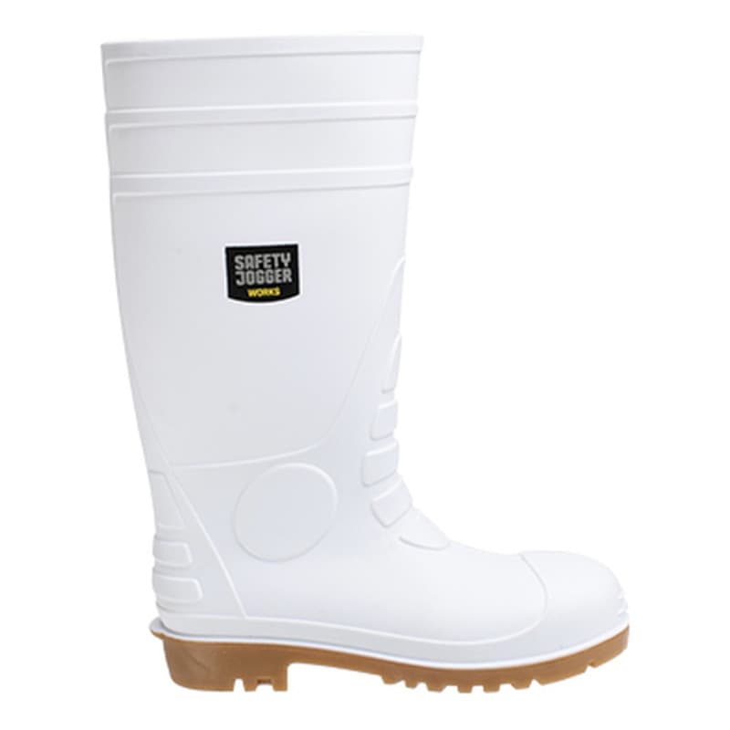 Safety Jogger - Bottes de sécurité imperméables et antidérapantes en PVC spécial restauration POSEIDON blanc S4 - 36 - Blanc