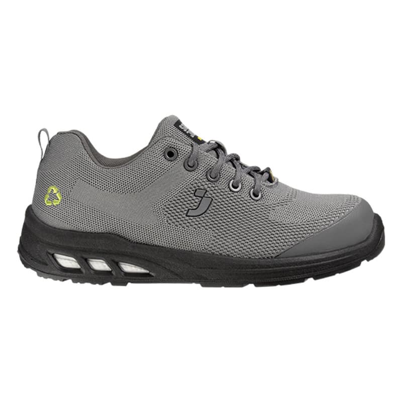 Safety Jogger - Chaussures de sécurité basses décontractées ultra-respirantes avec embout en acier ECOFITZ gris S1P - 35 - Gris