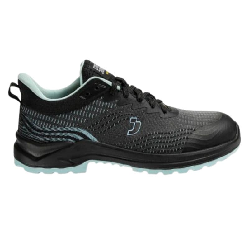 Safety Jogger - Chaussures de sécurité basses pour femmes avec tige en textile et protection en acier BESTKNIT noir et bleu S1P - 35 - Noir / Bleu