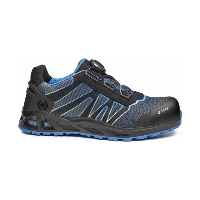 Base - Baskets de sécurité basses en tissu technique bleu et  noir K-ENERGY S3 - 36 - Bleu / Noir
