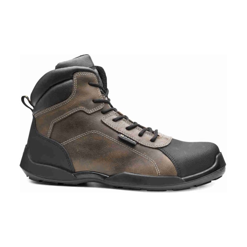 Base - Chaussures de sécurité hautes en cuir marron et noir  RAFTING TOP S3L - 39 - Marron / Noir