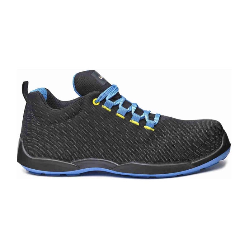 Base - Baskets de sécurité basses en tissu technique noir et bleu MARATHON S3S - 36 - Noir / Bleu