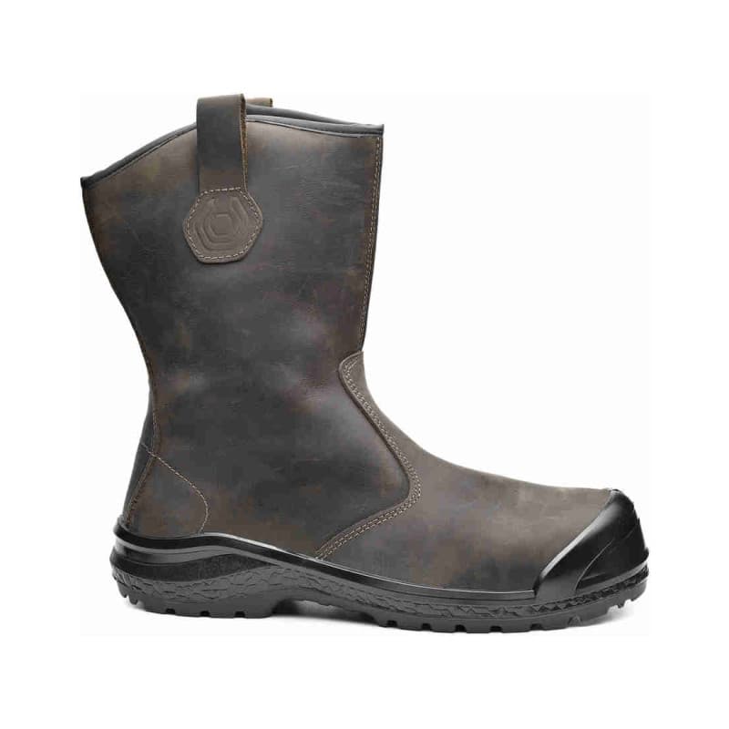 Base - Bottes de sécurité hautes en cuir marron BE-EXTREME W S3 - 39 - Marron