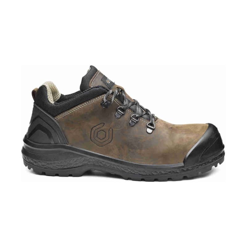 Base - Chaussures de sécurité basses en cuir marron et noir BE-STRONG S3 - 39 - Marron / Noir