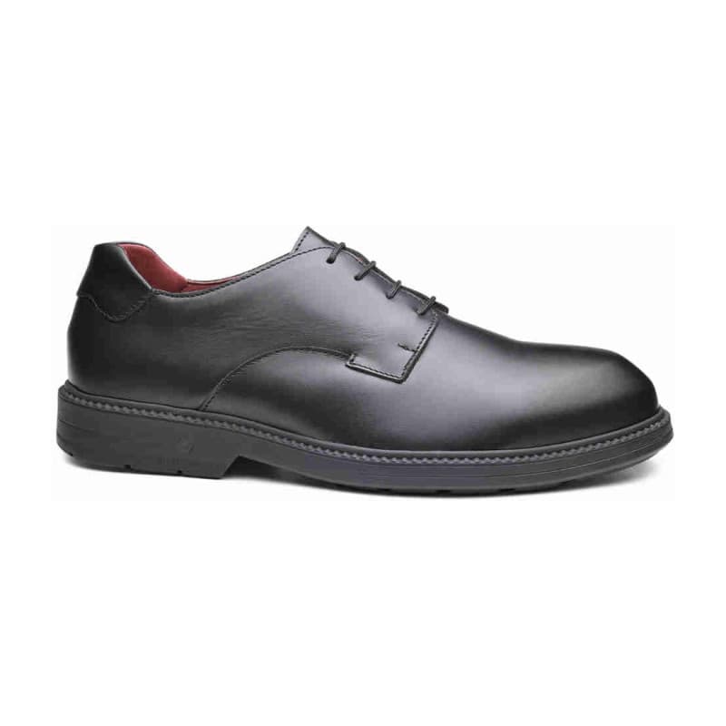Base - Chaussures de sécurité basse en cuir noir COSMOS S3S - 39 - Noir / Bordeaux