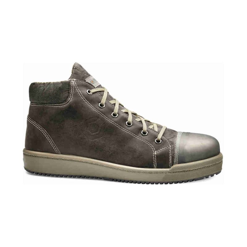 Base - Chaussures de sécurité hautes en cuir marron OAK S3 - 36 - Marron / Crème