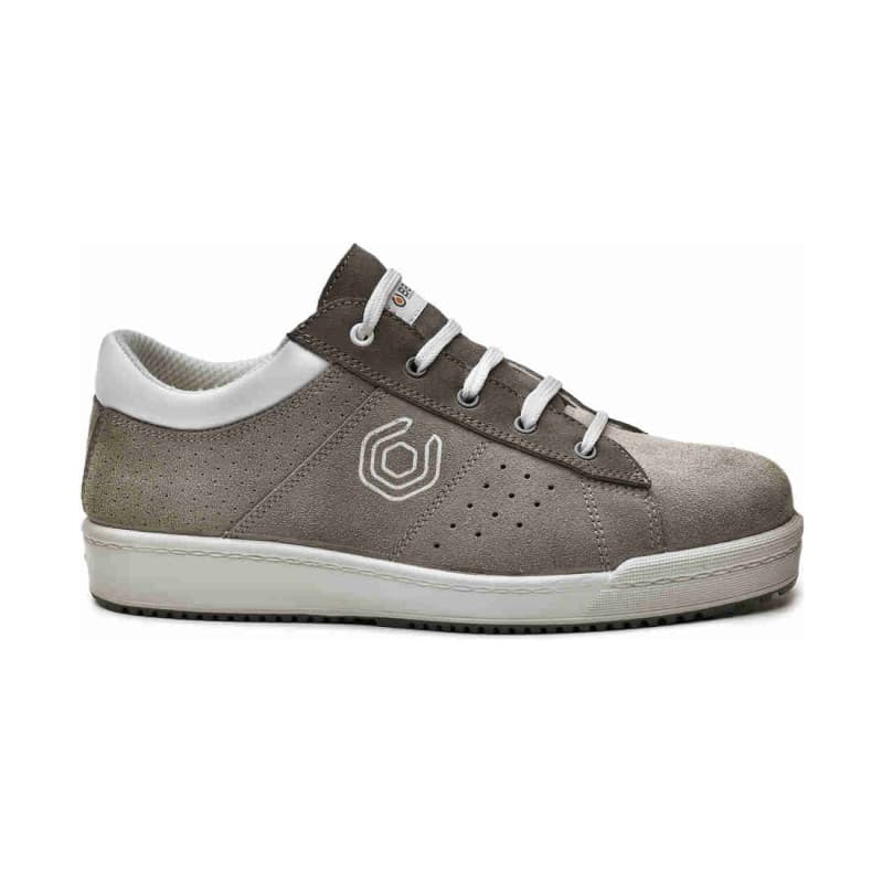 Base - Chaussures de sécurité hautes en cuir marron et blanc PIXEL S1P - 36 - Marron / Blanc