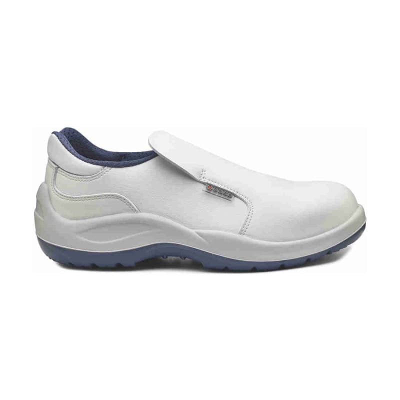 Base - Chaussures de sécurité basses en microfibre blanc et bleu LITIO S2 - 35 - Blanc / Bleu