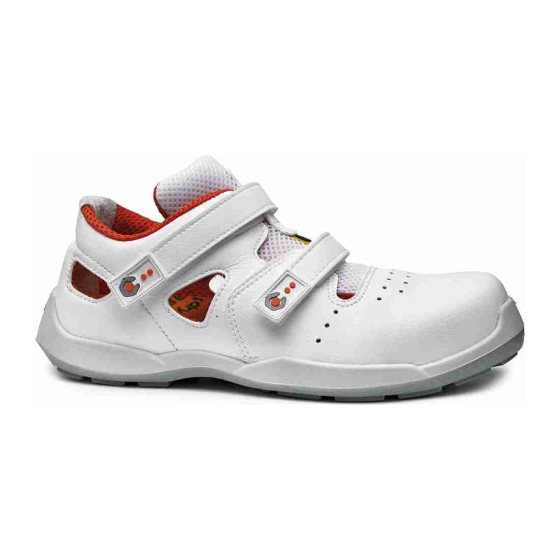 Base - Chaussures de sécurité basses en microfibre blanc et orange SKY S1PS - 36 - Blanc / Orange