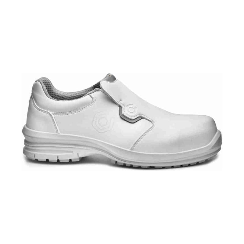 Base - Chaussures de sécurité basses en microfibre blanc et gris KUMA S2 - 35 - Blanc / Gris