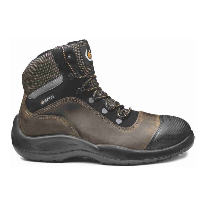 Base - Chaussures de sécurité hautes en cuir marron et noir RAIDER TOP S3 - 39 - Marron / Noir