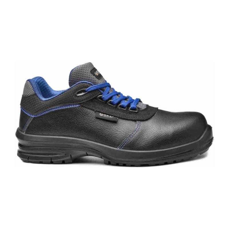 Base - Chaussures de sécurité basses en tissu technique noir et bleu IZAR S3 - 36 - Noir / Bleu