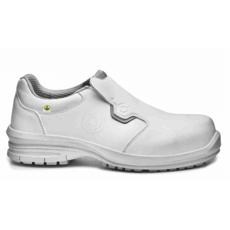 Base - Chaussures de sécurité basses en microfibre blanc et gris KUMA ESD S2 - 35 - Blanc / Gris