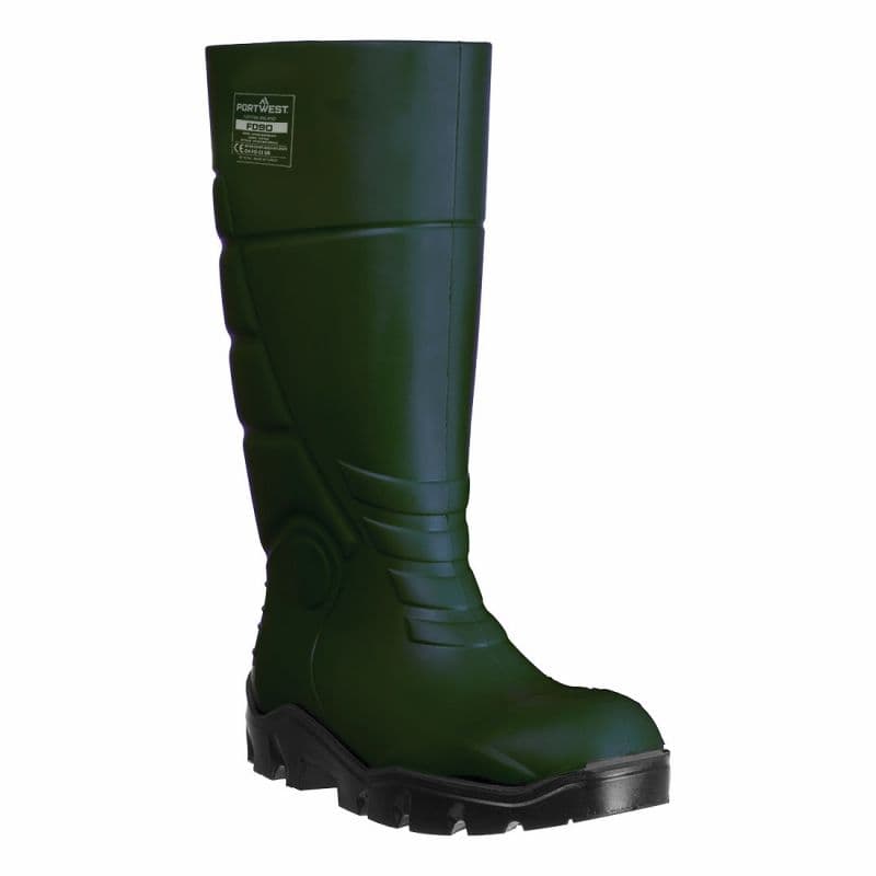 Portwest - Bottes de jardinage anti-froid en PU antidérapantes 100% sans métal O4 - 39 - Vert