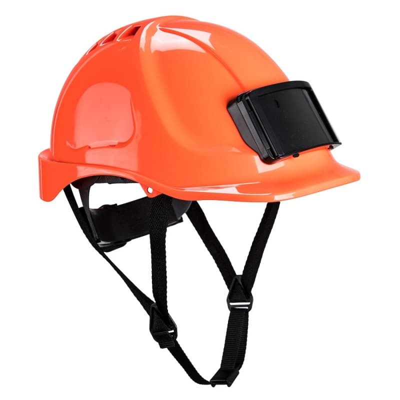 Portwest - Casque de sécurité ventilé avec porte badge ENDURANCE - Unique - Orange