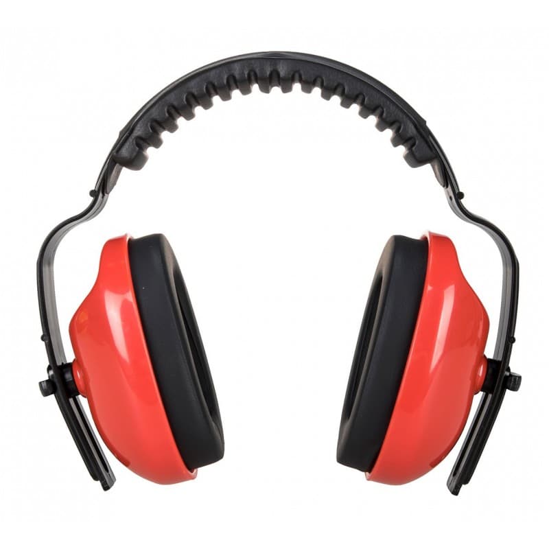 Portwest - Casque anti-bruit CLASSIC PLUS léger et flexible SNR 27db - Unique - Rouge