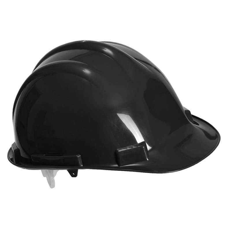 Portwest - Casque de sécurité EXPERTBASE non ventilé avec harnais 4 points plastique - Unique - Noir