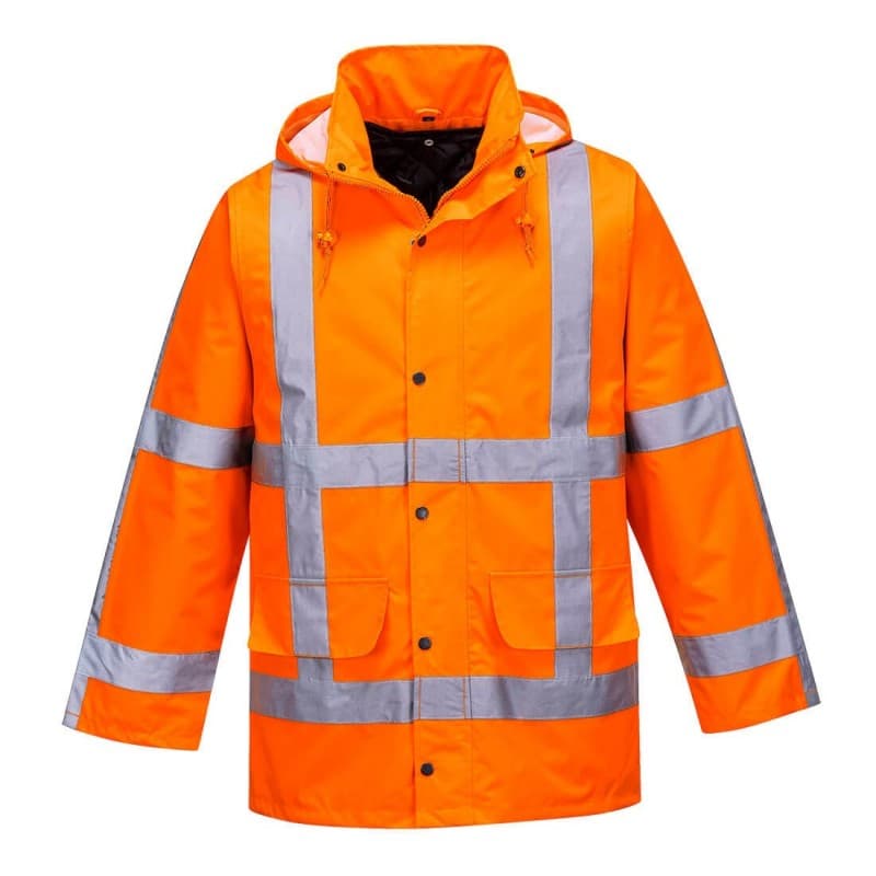 Portwest - Parka de travail imperméable bande RWS haute visibilité classe 3 - 4XL - Orange