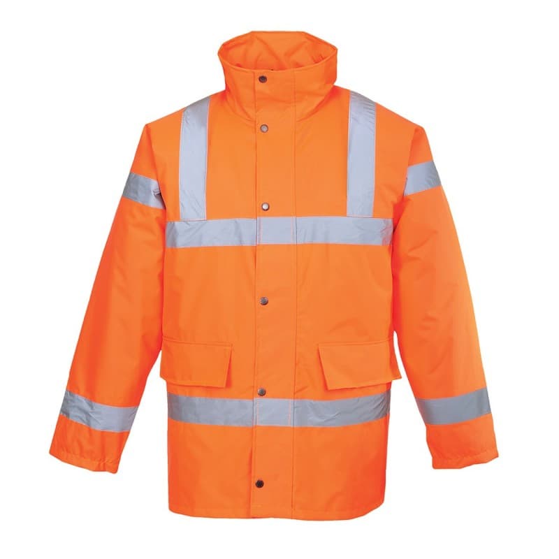 Portwest - Parka de travail imperméable matelassée haute visibilité norme RIS-3279-TOM 2 - 4XL - Orange
