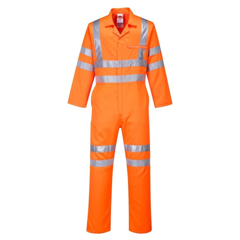 Portwest - Combinaison de travail en poly-coton haute visibilité norme RIS-3279-TOM 2 - 4XL - Orange