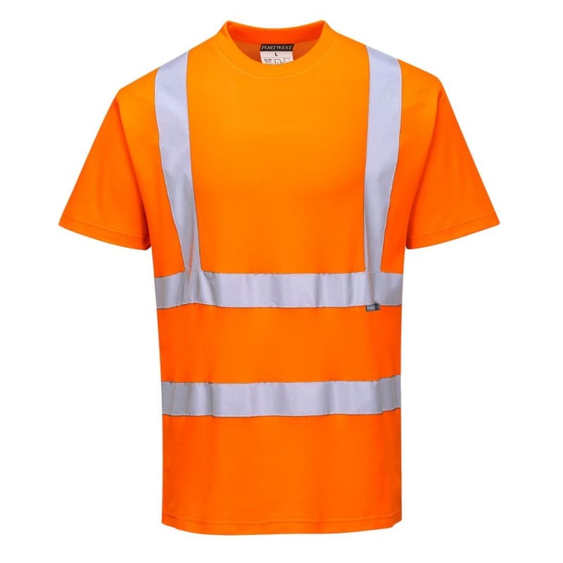 Portwest - Tee-shirt manches courtes en poly-coton COMFORT haute visibilité classe 2 - 4XL - Orange