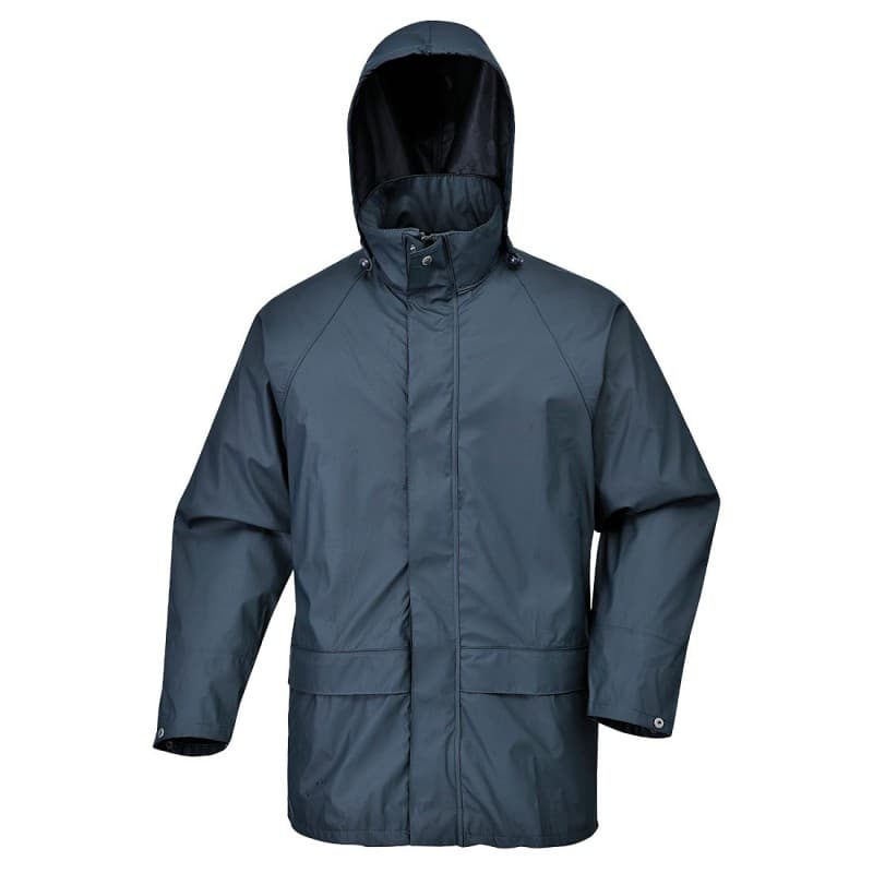 Portwest - Veste de pluie longue SEALTEX AIR imperméable - L - Bleu Marine
