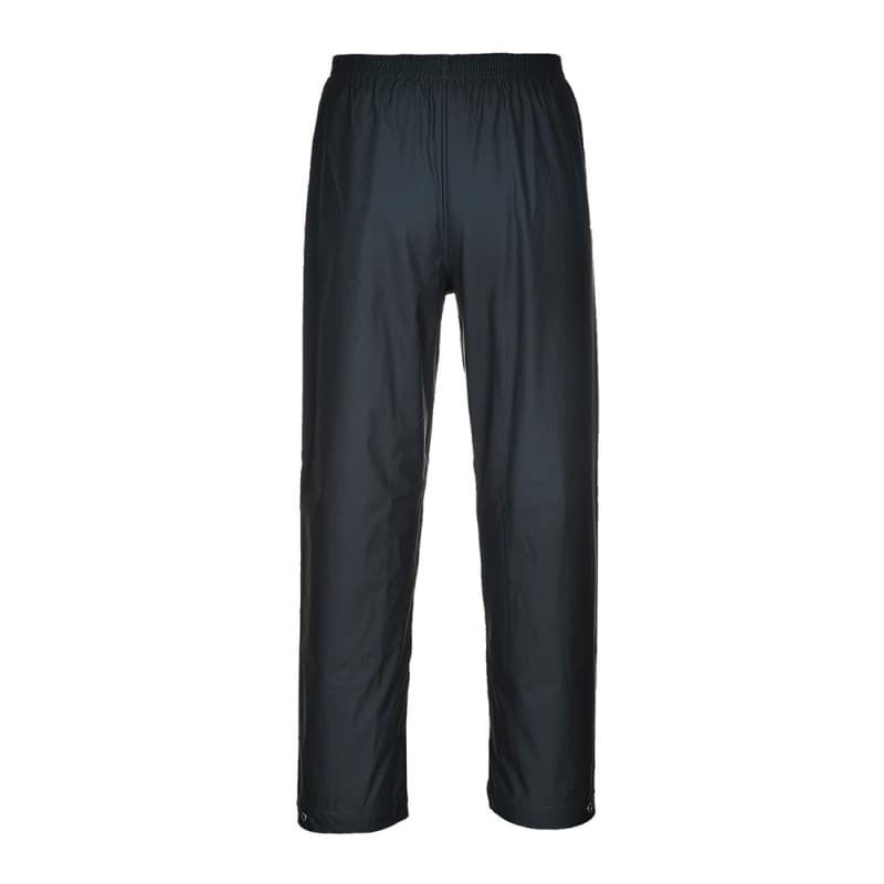 Portwest - Sur-pantalon de pluie étanche SEALTEX CLASSIC 100% polyester enduit PVC - L - Noir