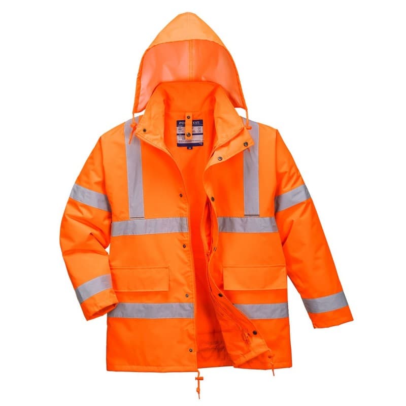 Portwest - Parka de travail 4 en 1 avec gilet incorporé réversible haute visibilité classe 3 - 4XL - Orange