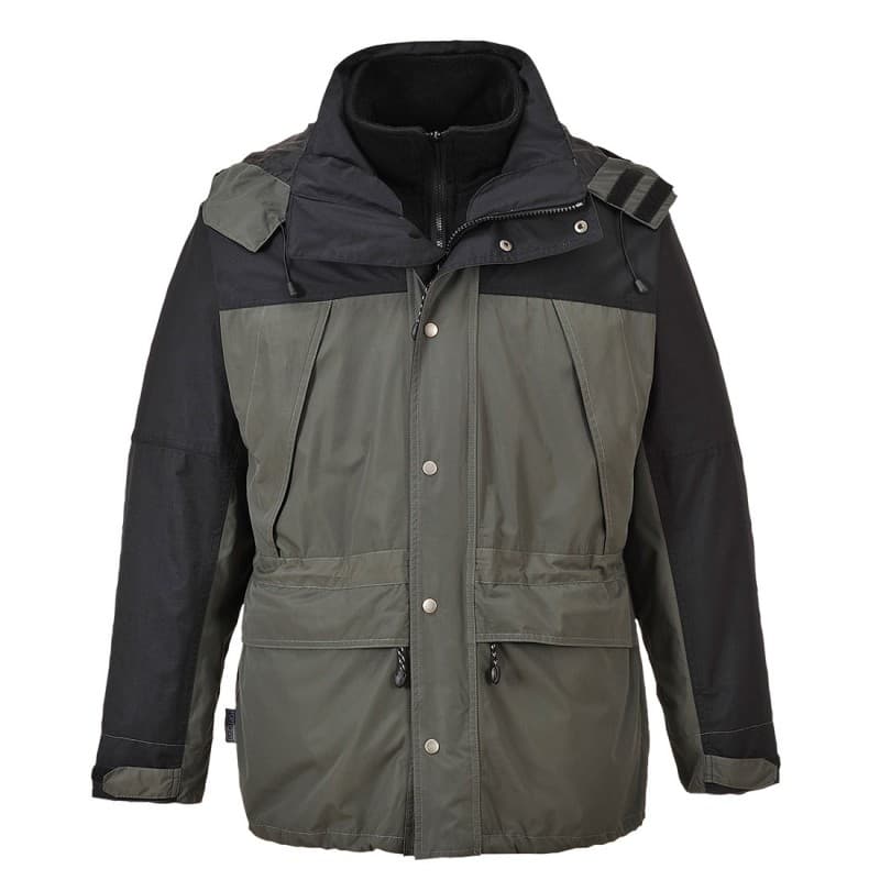 Portwest - Parka de travail ORKNEY imperméable et respirante 3 en 1 - 4XL - Gris