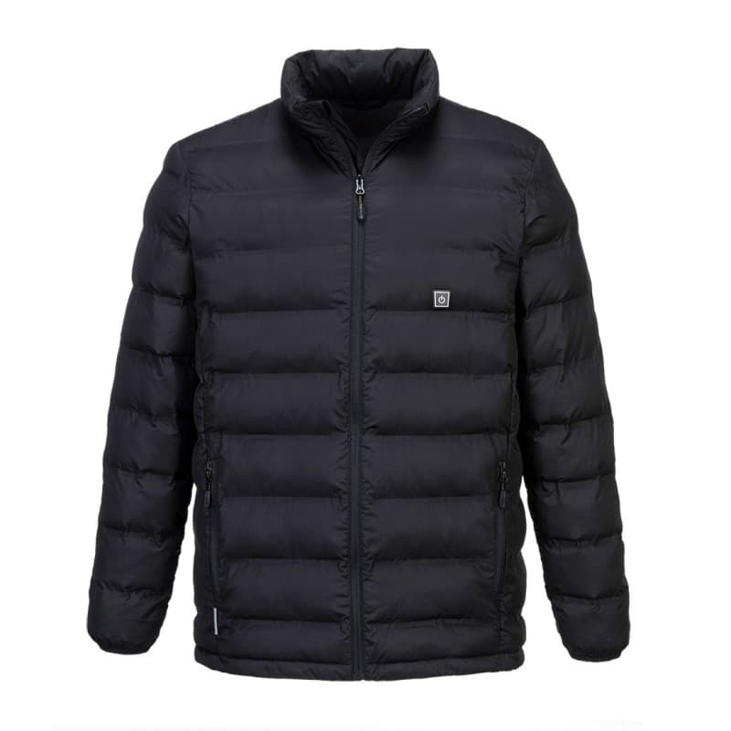 Portwest - Veste chauffante matelassée avec batterie rechargeable incluse 10h de chauffe - L - Noir