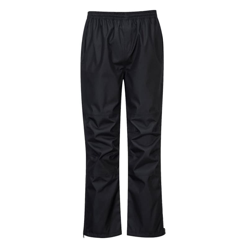 Portwest - Pantalon de pluie imperméable avec zip aux jambes pour le port de bottes - L - Noir