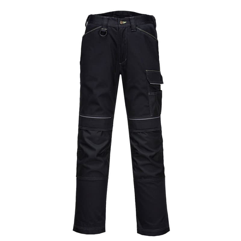 Portwest - Pantalon de travail PW3 avec ceinture élastiquée - 36 - Noir