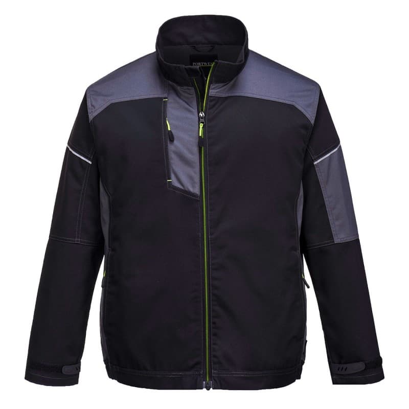 Portwest - Veste de travail PW3 en poly-coton - L - Noir / Gris