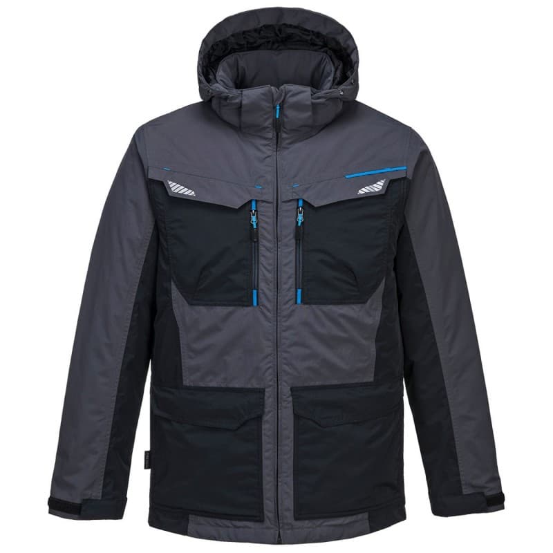 Portwest - Parka d'hiver WX3 chaude et imperméable - L - Gris