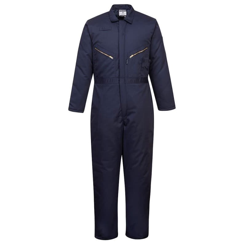 Portwest - Combinaison de travail ORKNEY matelassée hiver en poly-coton - L - Bleu Marine