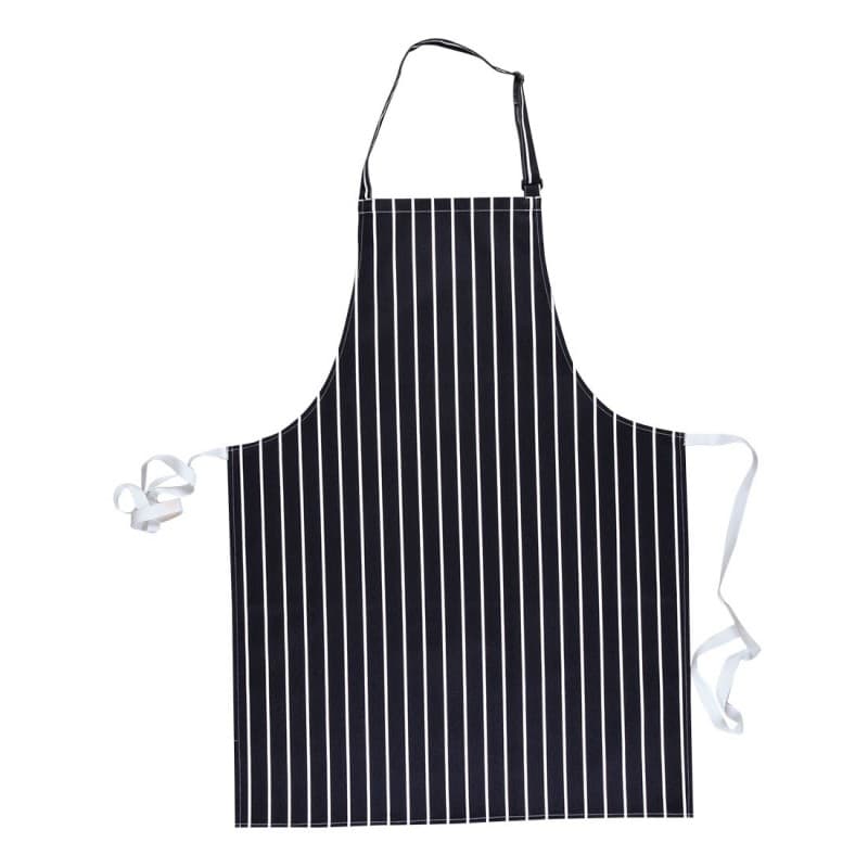 Portwest - Tablier de cuisine à bavette BUTCHER sans poche 100% coton - Unique - Bleu Marine / Blanc