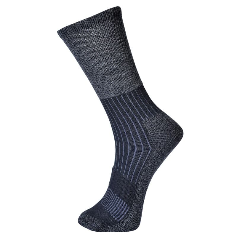 Portwest - Chaussettes de randonnée renforcées hauteur 25cm - 39-43 - Noir