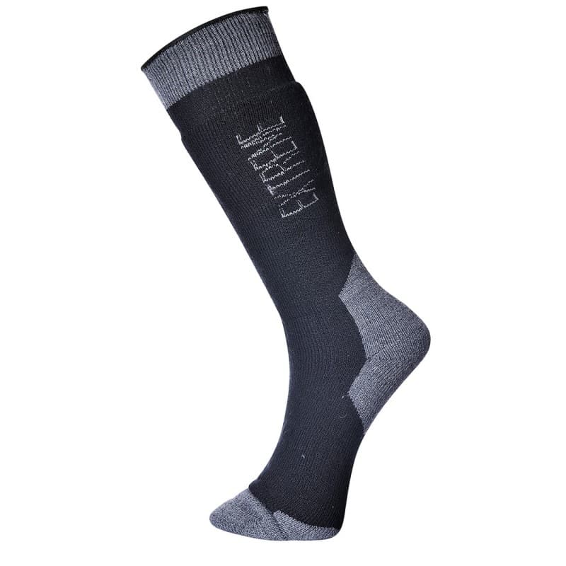Portwest - Chaussettes froid extrême 40% de laine hauteur 41cm - 39-43 - Noir