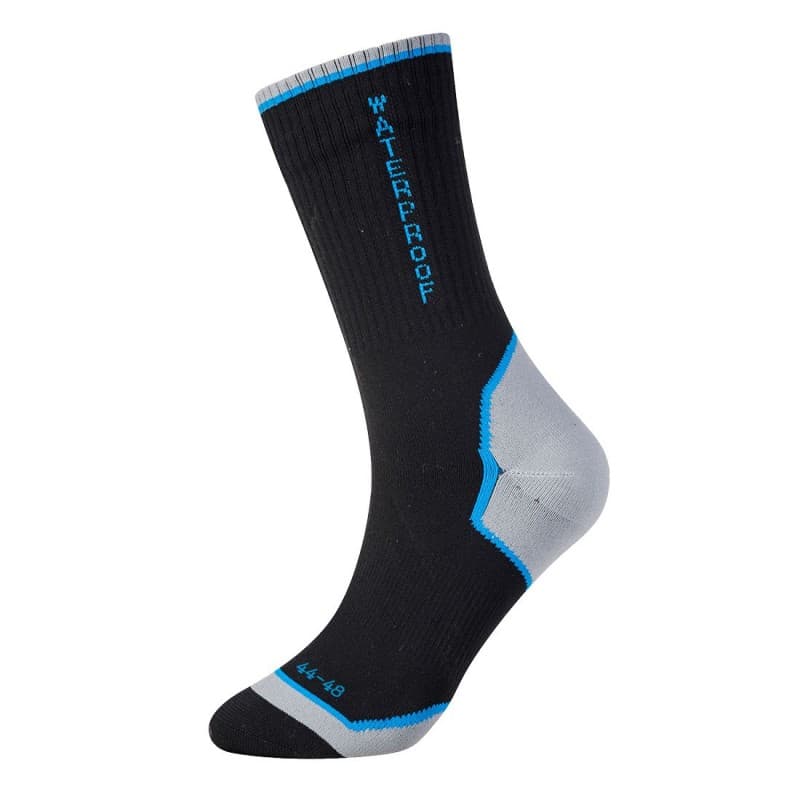 Portwest - Chaussettes imperméables mais respirantes et légères hauteur 25cm - 39-43 - Noir