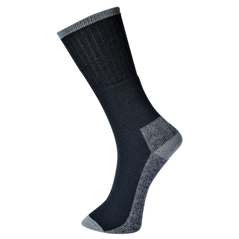 Portwest - Chaussettes de travail hauteur 32cm (Pack de 3) - 39-43 - Noir