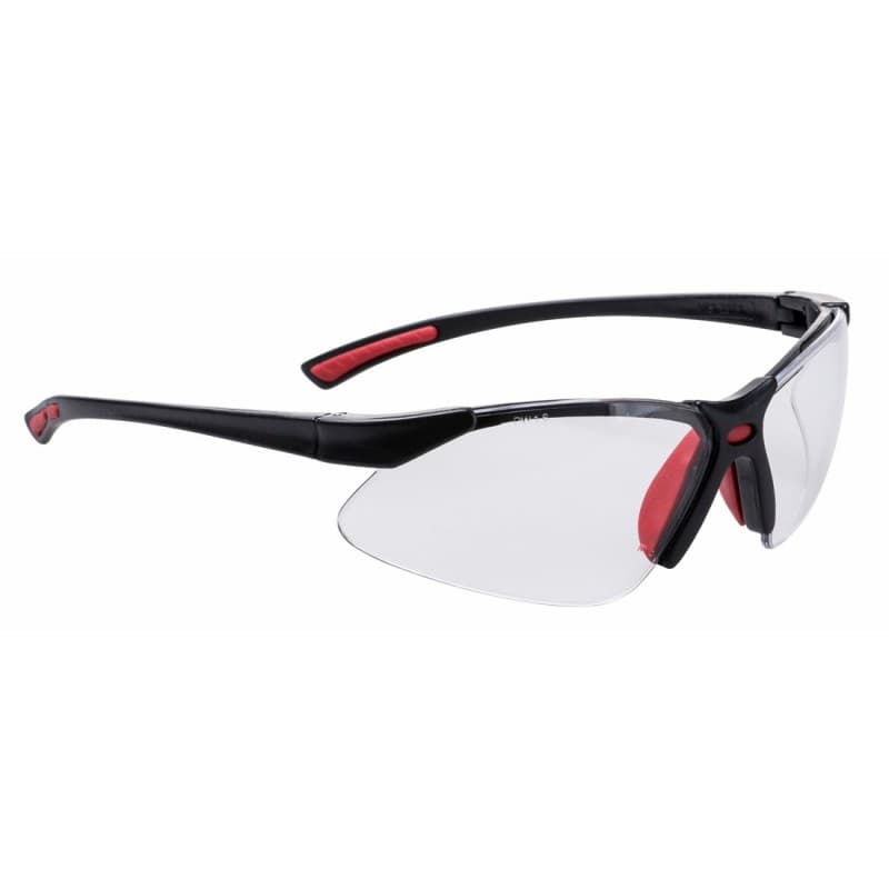 Portwest - Lunettes de sécurité BOLD PRO avec pont de nez en caoutchouc - Unique - Rouge