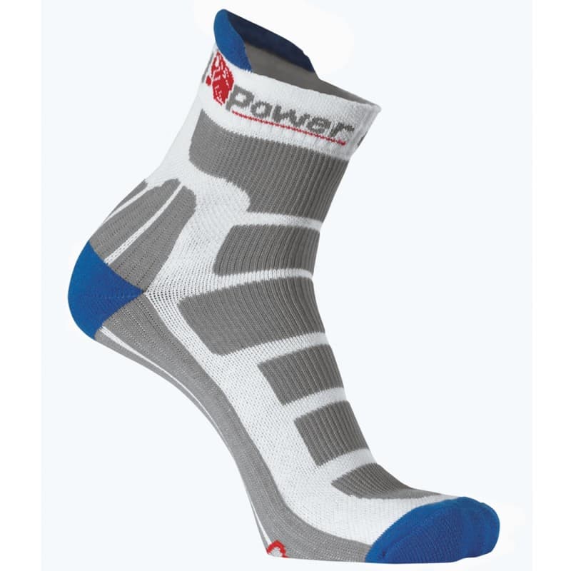 U-Power - Chaussettes mis basses Coolmax blanc gris WIND (Pack de 3) - S - Blanc / Gris