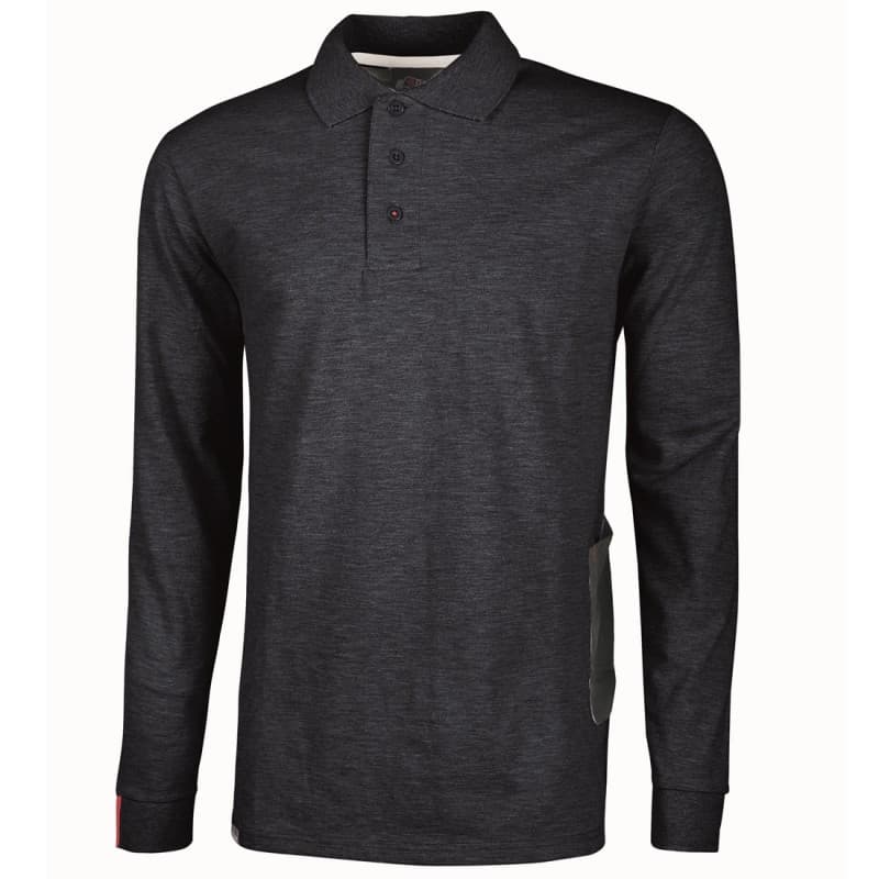 U-Power - Polo de travail manches longues bleu foncé Slim LIVE - S - Bleu Foncé