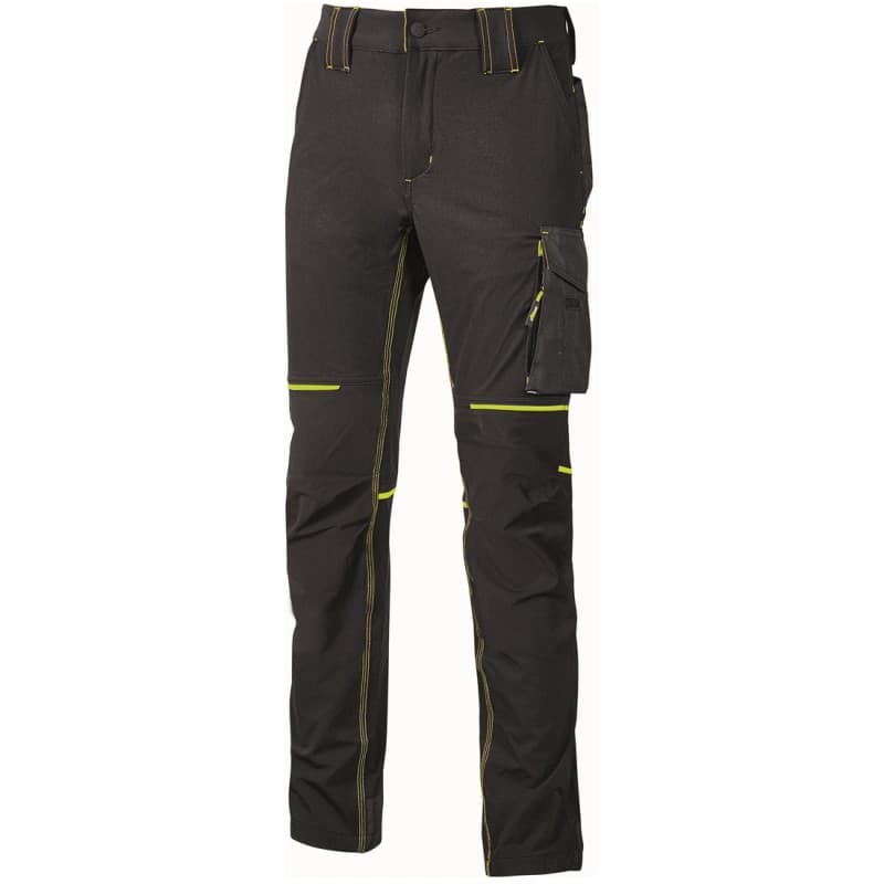 U-Power - Pantalon de travail Slim noir WORLD - S - Noir