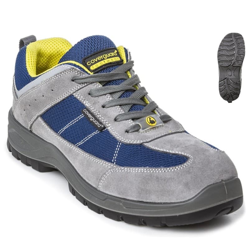 Coverguard - Chaussures de sécurité basses bleu gris composite LEAD S1P SRC - 38 - Bleu / Gris