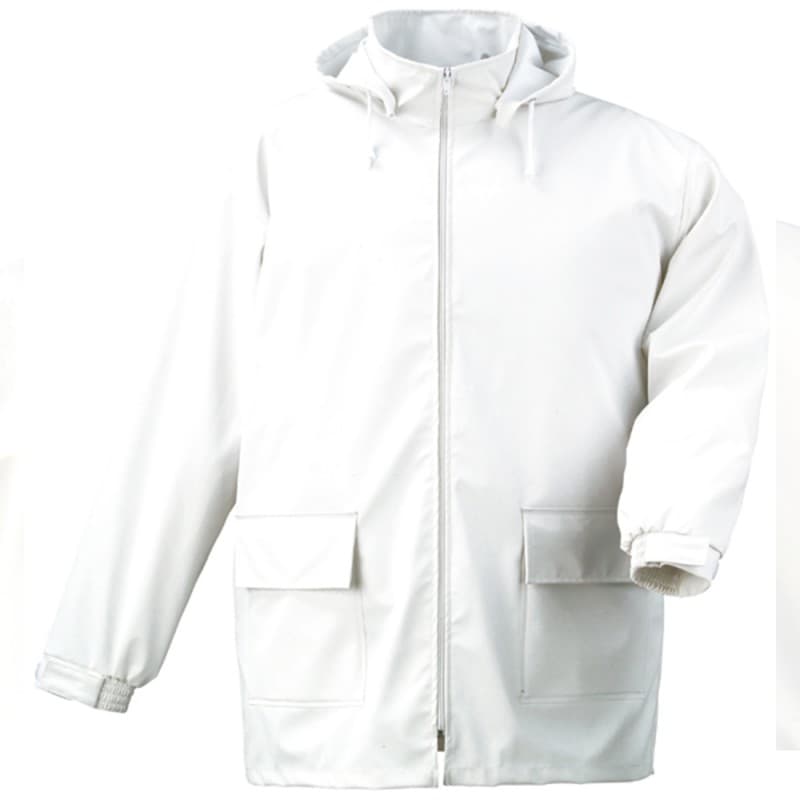 Coverguard - Veste de travail spécial industrie agroalimentaire blanche PU - L - Blanc