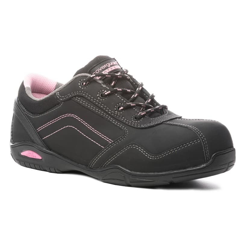 Coverguard - Chaussures de sécurité basses pour femmes noir rose RUBIS S3 - 36 - Noir / Rose