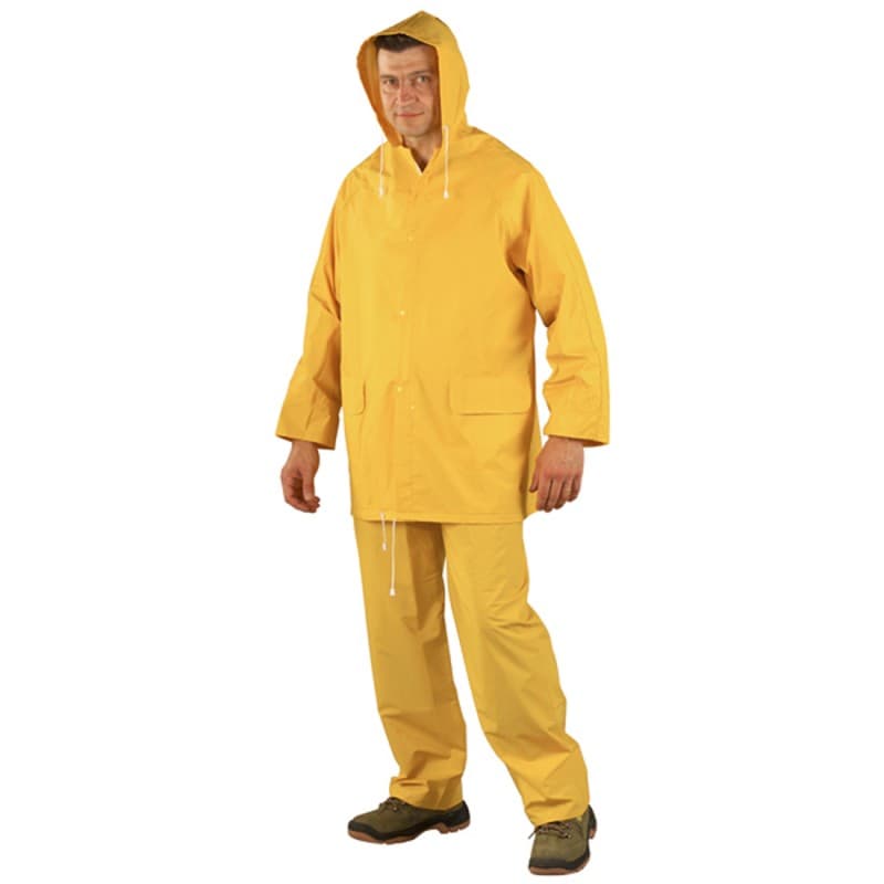 Coverguard - Ensemble de pluie jaune en PVC (Pack de 10) - M - Jaune