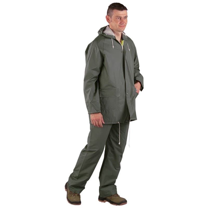Coverguard - Ensemble de pluie vert en PVC (Pack de 10) - M - Vert
